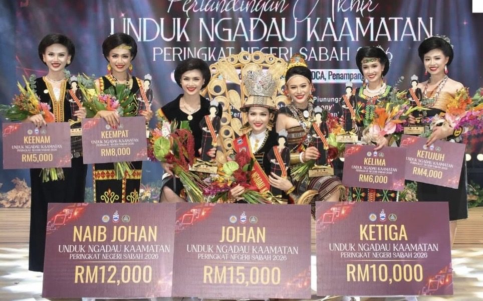 Gelvia Vanessa Jenny Crowned Unduk Ngadau Kaamatan 2026